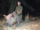 Birthday hog. 13 year old and his first hog.