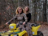 Niki Tilley and Brittney Glaze at Pacconis Trophy Whitetails of Southern Ohio 