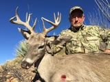 Eric Callow shot this really unique Arizona Coues buck at 360 yards