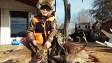 9 year old boy with a buck and a dough